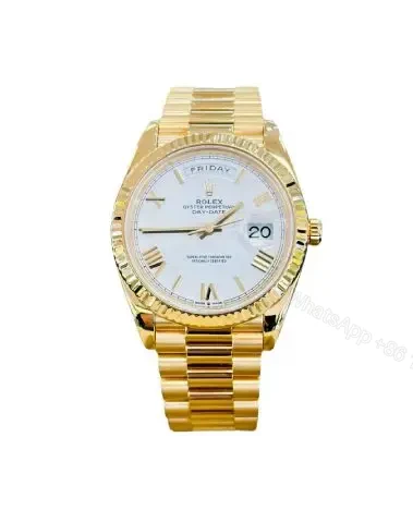 Rolex DayDate 40 18K Yellow Gold 228238 White Roman Dial — view 1
