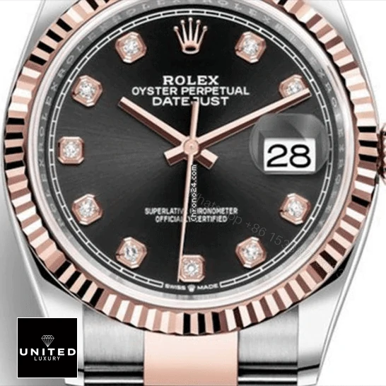 View 10 of Rolex Datejust 126231 Black With Diamond Dial Replica