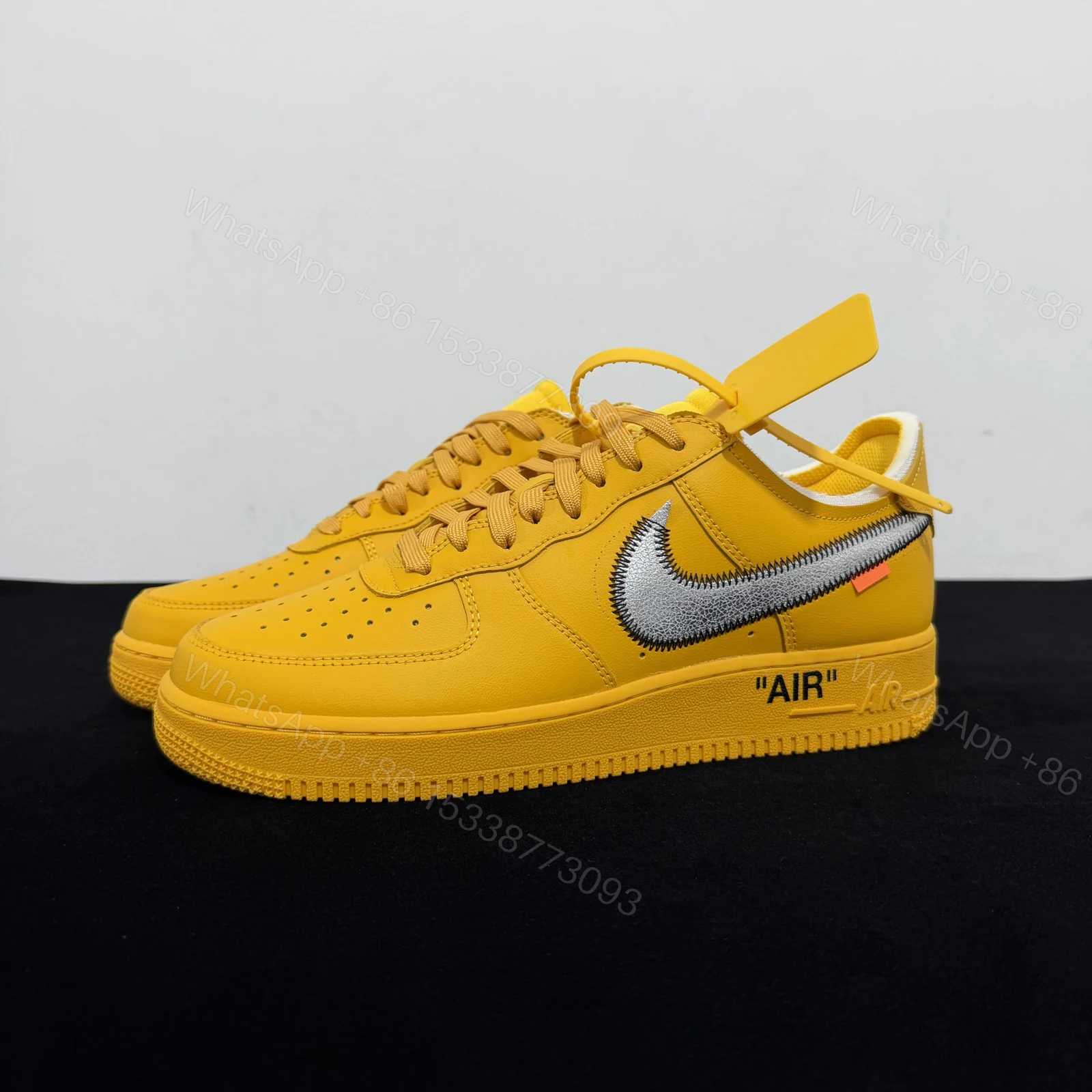 View 8 of Off-White × Nike Air Force 1 Low University Glod Reps