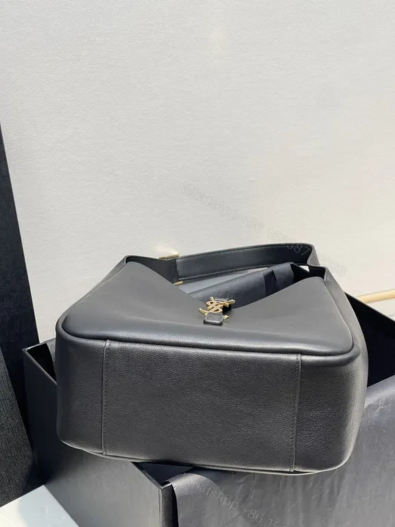View 8 of Elegant Leather Tote with YSL Hardware: Everyday Luxury Tote