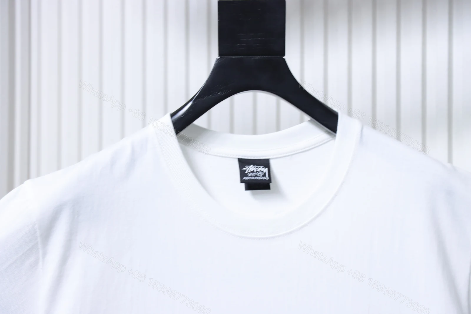 View 2 of Stussy World Tour Collection Printed Short Sleeve Shirt white