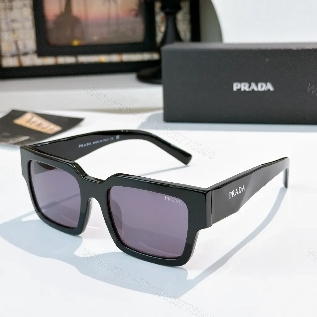 Bold Blocky Frames Sunglasses, Black Acetate, Luxe Streetwear — view 1