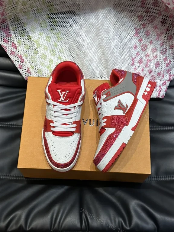 View 7 of Bold LV-Inspired Trainers: Luxe Street sneakers