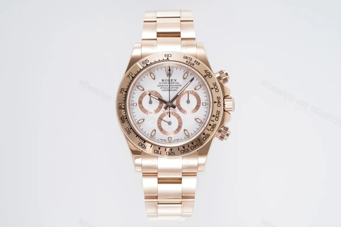 JB Factory Clean Factory KING Rolex Daytona Rose Gold Chronograph — view 1