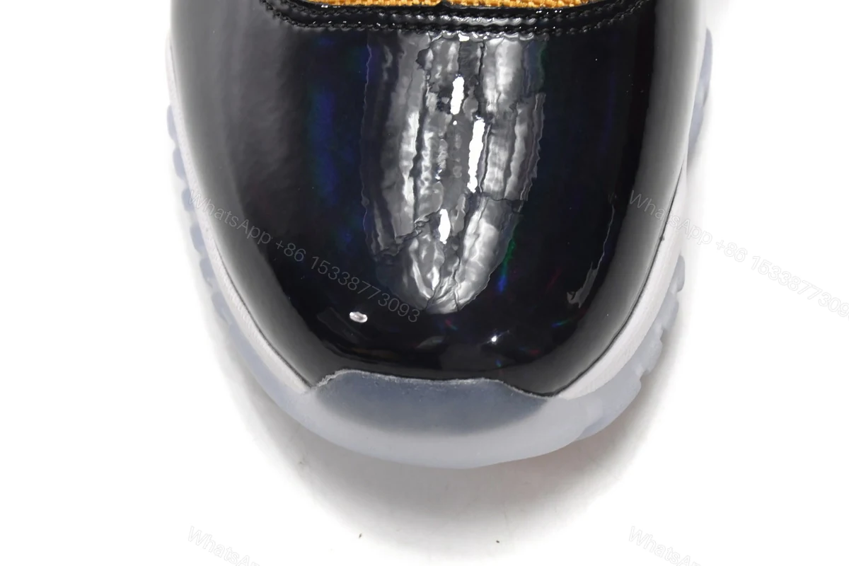 View 6 of Air Jordan 11 High Retro Black Yellow CT8012-118