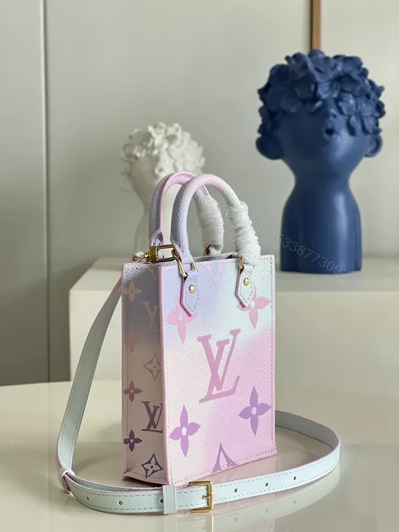 View 5 of Pastel Gradient Mini Handbag: Luxe LV-Style, Compact Chic