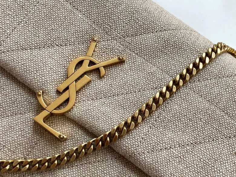 View 4 of Saint Laurent Medium Jamie Carré Rive Gauche Bag ‘Beige’