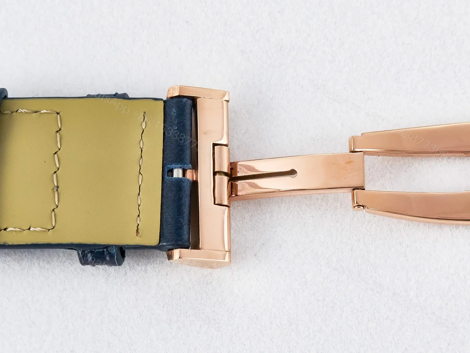 View 29 of Reverso Tribute Duoface Small Seconds RG MGF Best Edition Blue Dial on Blue Leather Strap A854A