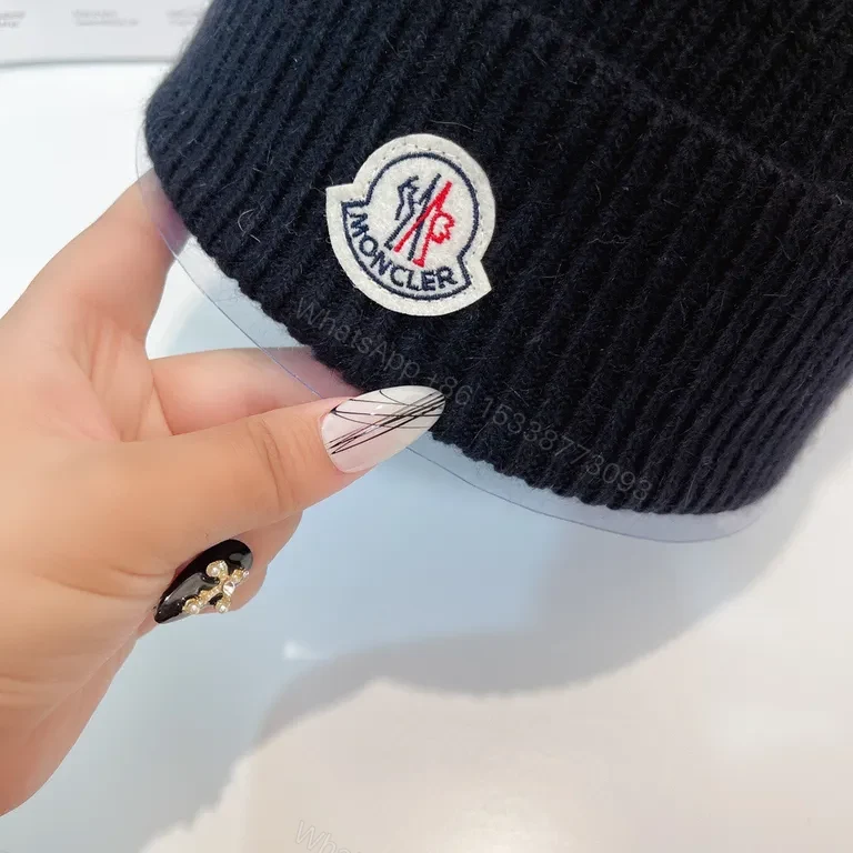 Moncler Black Rib Knit Beanie: Premium Warmth & Subtle Signature Style — view 2