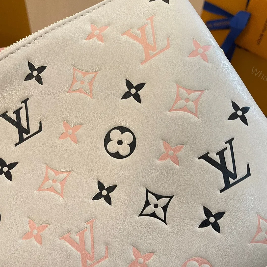 View 2 of Louis Vuitton LV Coussin Monogram Like Auth Handbags Mix Pink Black Pattern 26x20x12cm
