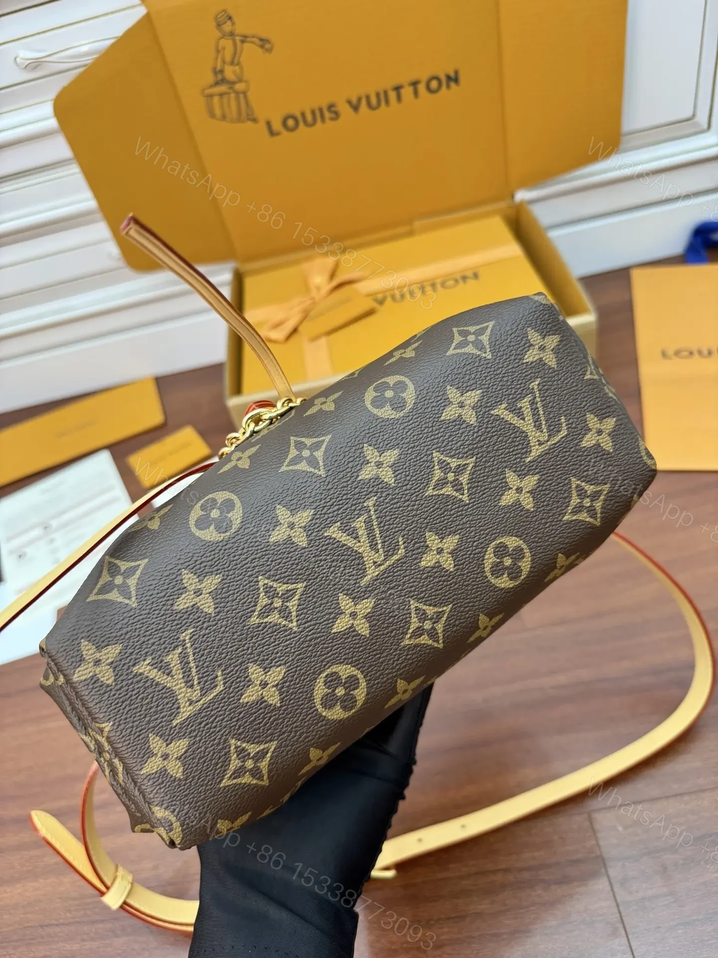 View 8 of Louis Vuitton Odyssée Handbag in Signature Monogram canvas