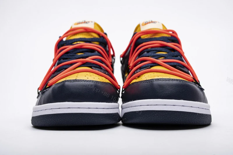 OFF WHITE x Nike Dunk SB Low White Michigan CT0856-700 — view 2