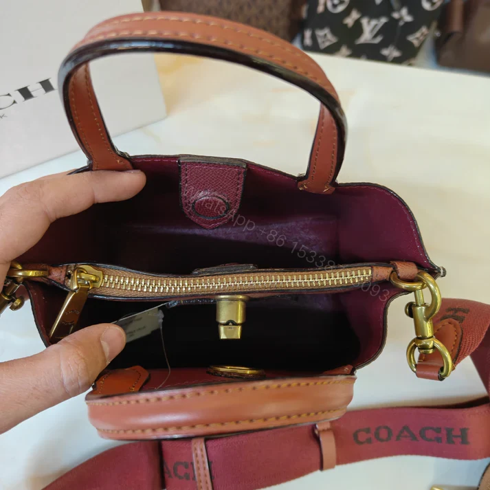 First Copy Coach Willow 18 Satchel Ultra Premium Apricot — view 2