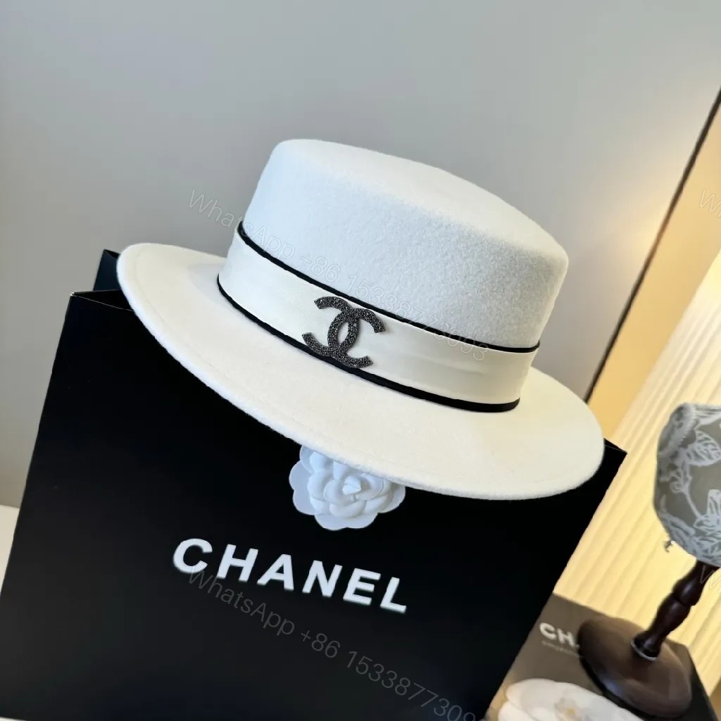 View 8 of Crisp White Wool Fedora with Black Grosgrain Band