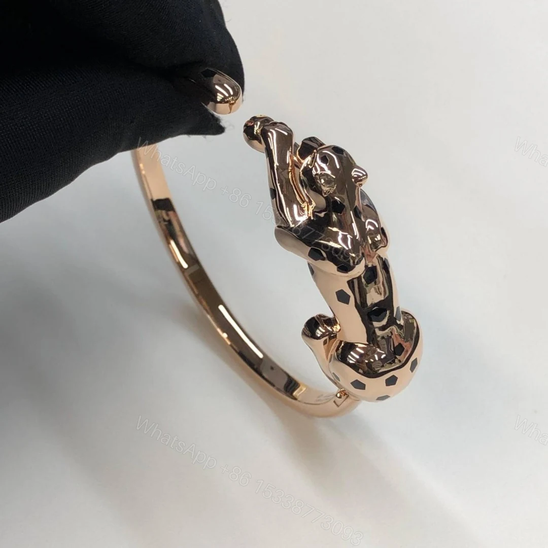 View 2 of Cartier Panthere De Cartier Bracelet Onyx Tsavorite Garnet N6712117