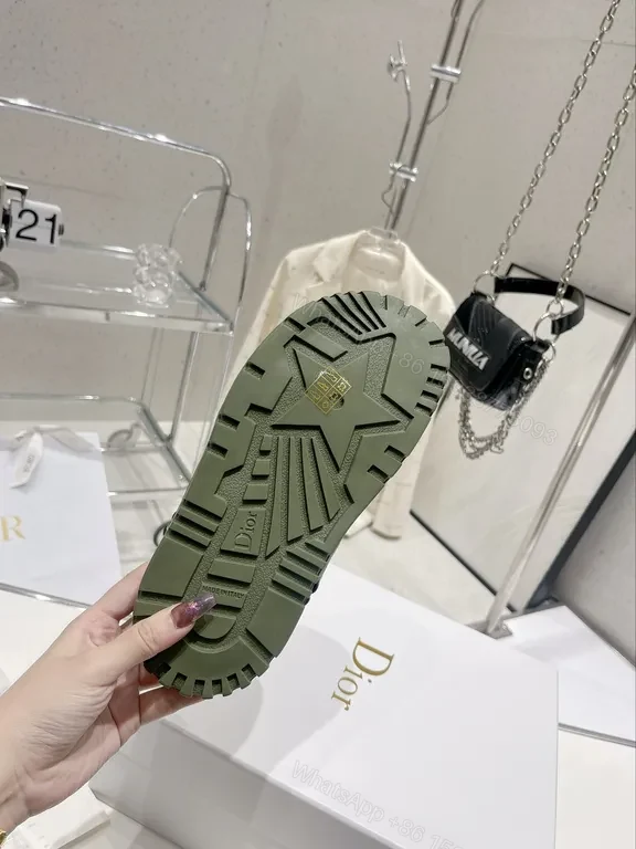 View 6 of Olive Strappy Sandals with Gold-Dior Hardware â€“ Luxe Comfort