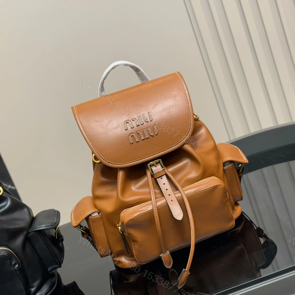 View 2 of MIUMIU BACKPACK COGNAC 27CM