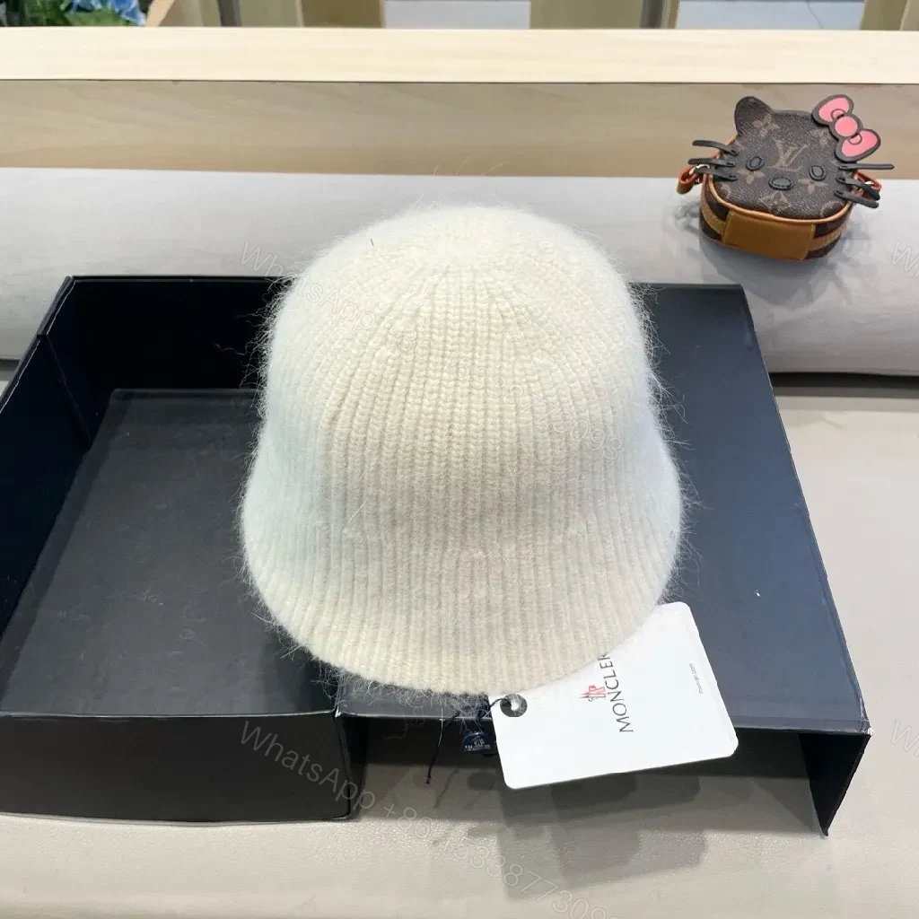 View 7 of Soft Wool Knit Beanie: Luxury Comfort, Crest Logo, Unisex