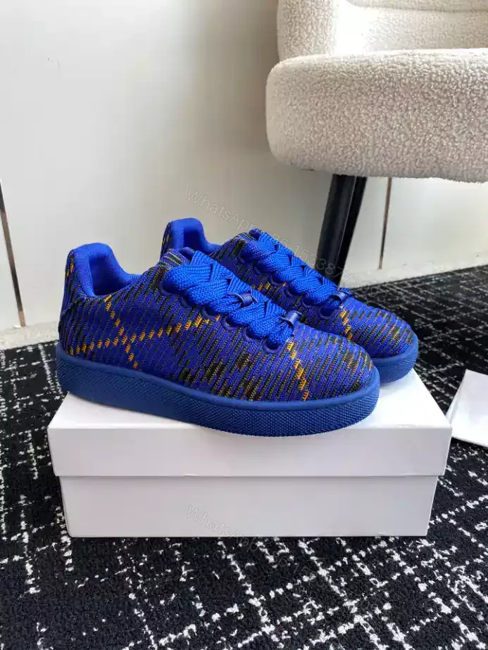View 9 of BURBERRY CHECKED KNITTED SNEAKERS – BBR100