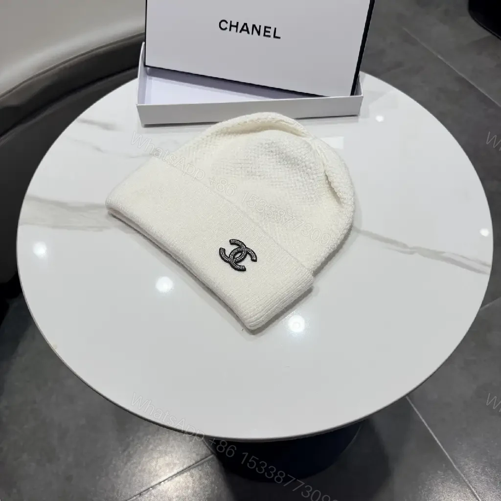 Neutral Knit Beanie: Subtle Logo, Midweight Warmth, Classic Cuff — view 1