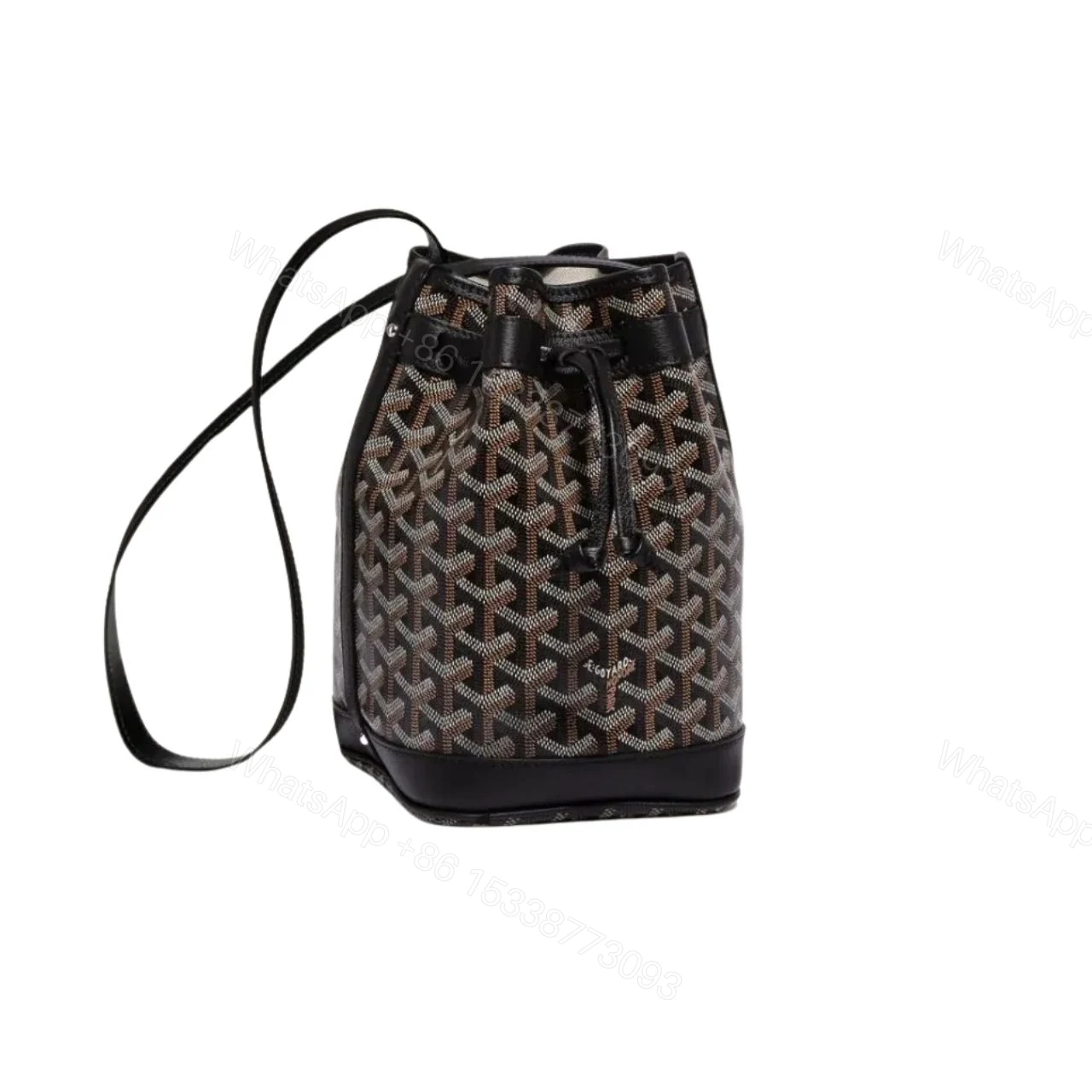 GOYARD GOYARDINE PETIT FLOT BUCKET BAG BLACK 23CM PEFLOTPMLTY01CL01P — view 1