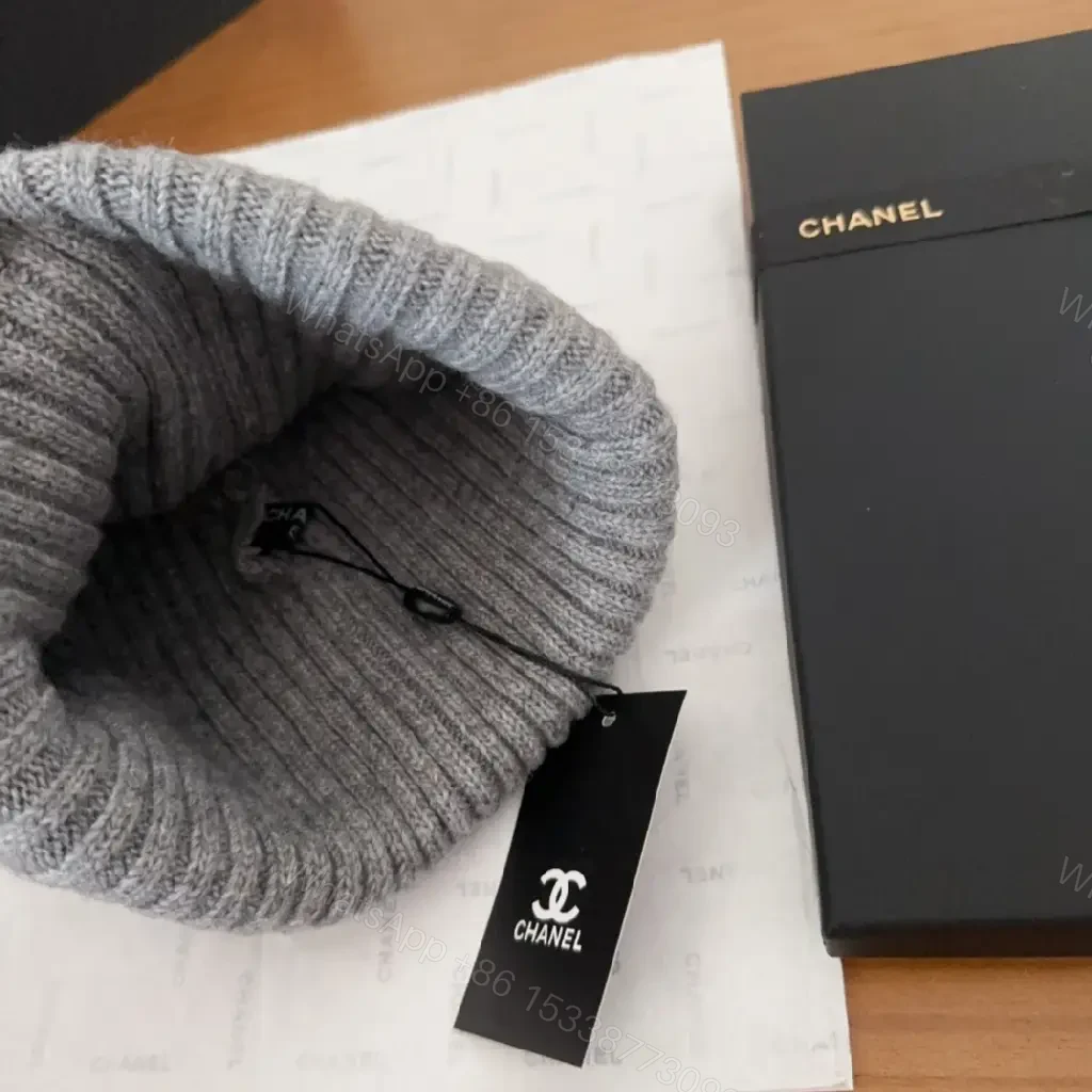 View 5 of Chunky Rib Knit Beanie — Soft Luxury, Subtle Branding, Everyday Warmth