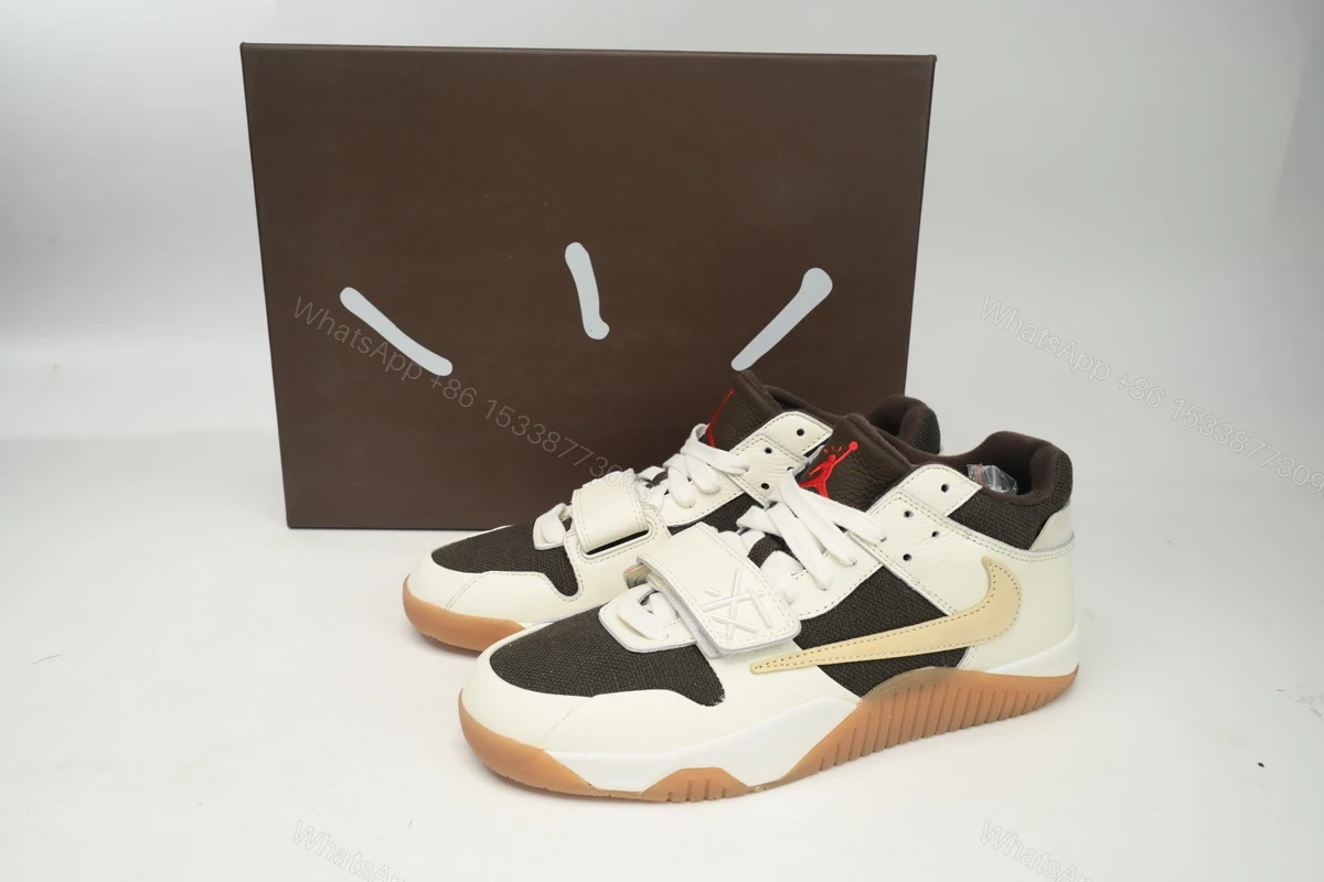 Travis Scott × Nike Jordan Jumpman Jack TR White Brown FZ8117-100 — view 2
