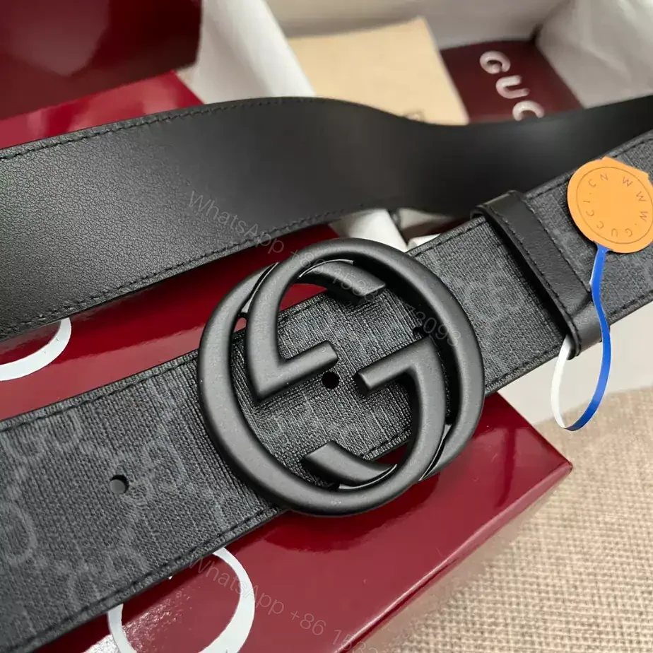 View 9 of GUCCI BELT WITH INTERLOCKING G BUCKLE 4CM – B104