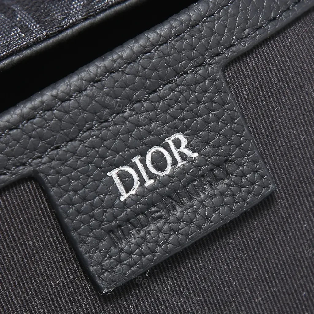 View 6 of Minimalist Crossbody: Monogram Leather, Black, Modern Chic, Durable Ease, Bag