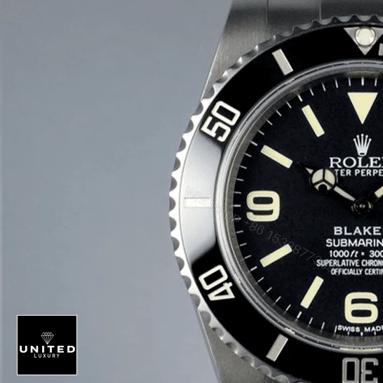 View 8 of Rolex Submariner 6190 Blaken Black Dial Replica