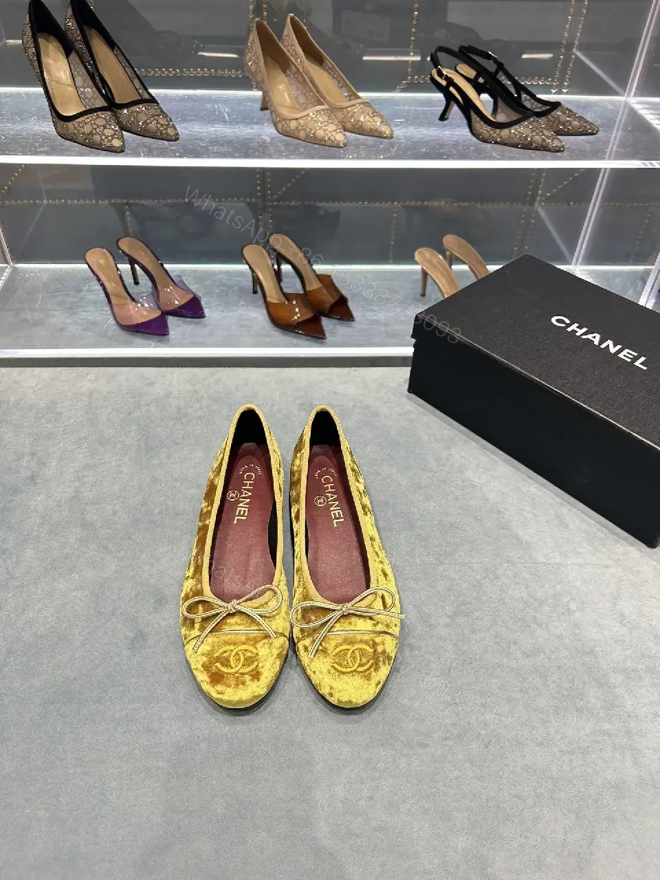 View 3 of Velvet Ballet Flats: Lux Texture, Everyday Comfort, Pointed Toe