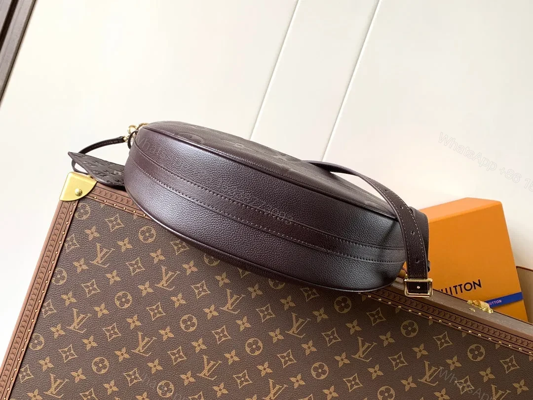 View 2 of LV LOOP HOBO 38 IN DARK BROWN MONOGRAM CALFSKIN EMBOSSED LOGO