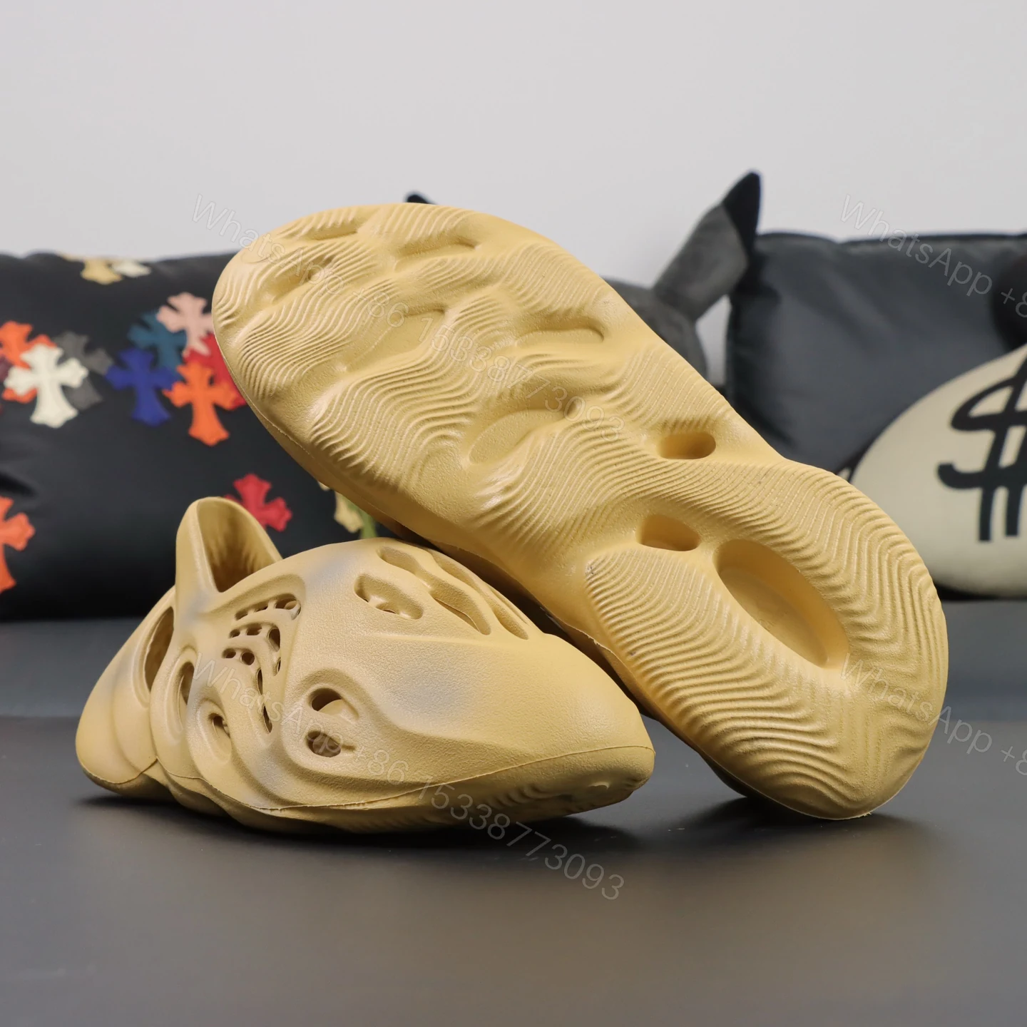 View 3 of UA Yeezy Foam Runner Ochre Replicas