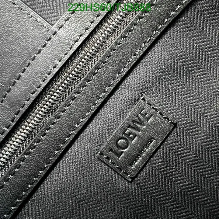 View 11 of Loewe Dark Grey Black Canvas and Cowhide Horizontal Tote IO955