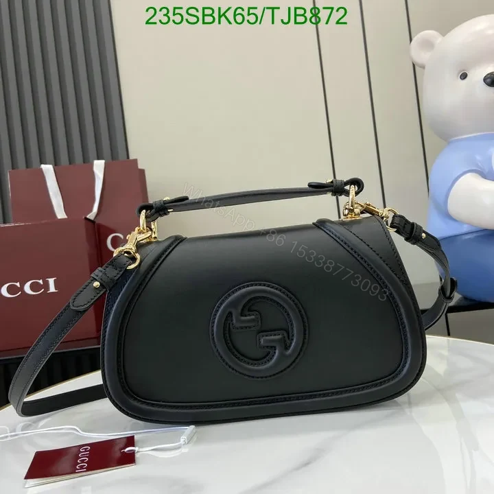 View 21 of Gucci Red Smooth Leather Small Top Handle Bag 88878