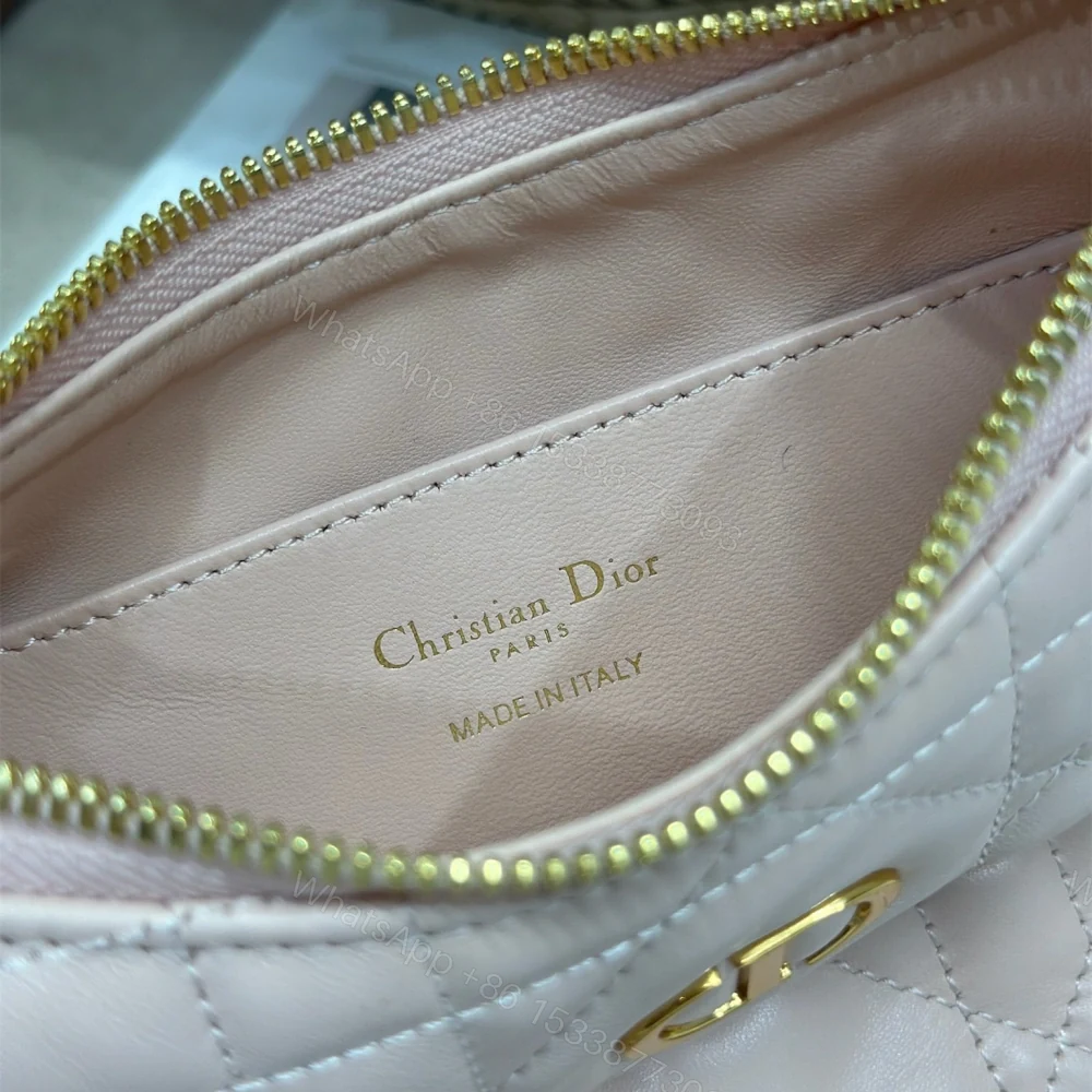 View 9 of 高仿Dior*MissCaro系列S5253M413小羊皮手提包Mini粉色免檢版