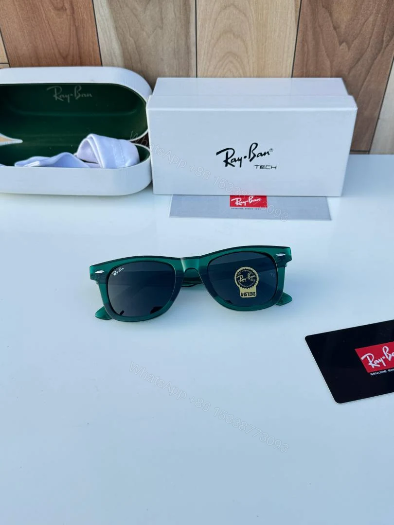 View 2 of First Copy RayBan 2140 Green Black Sunglasses