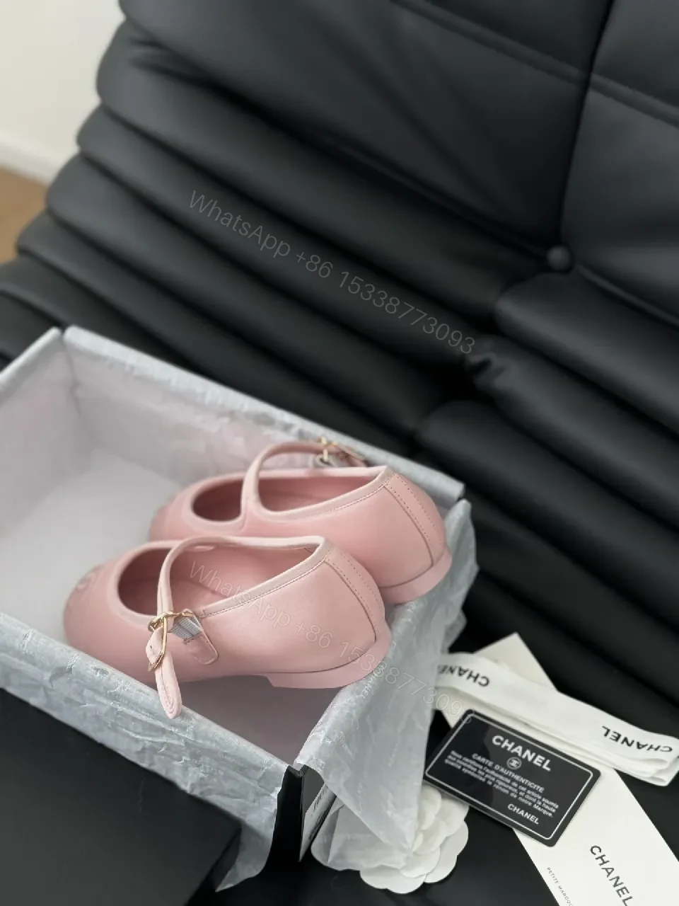 View 6 of Soft Pink Faux Leather Mary Jane Flats - Elevated Everyday Chic