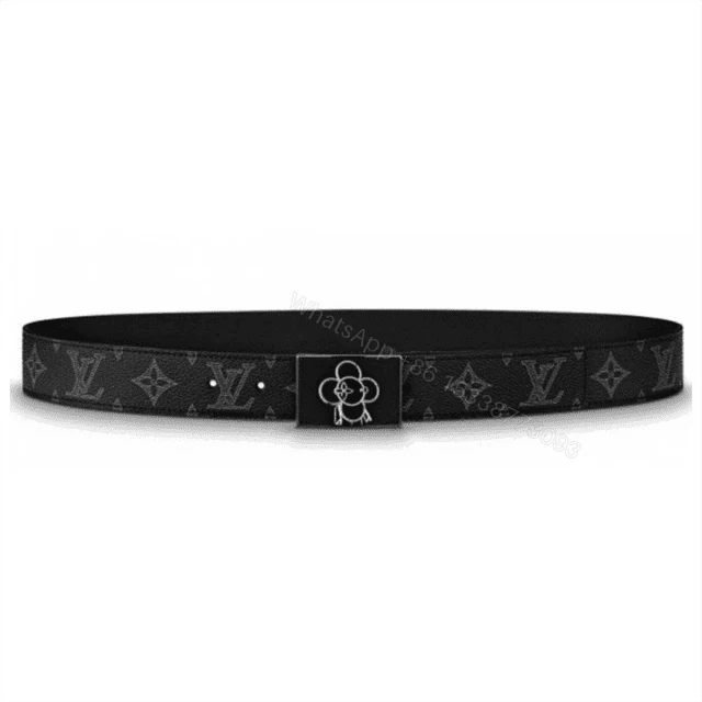LOUIS VUITTON BELT METROPOLE MONOGRAM VIVIENNE ECLIPSE BLACK – B131 — view 1