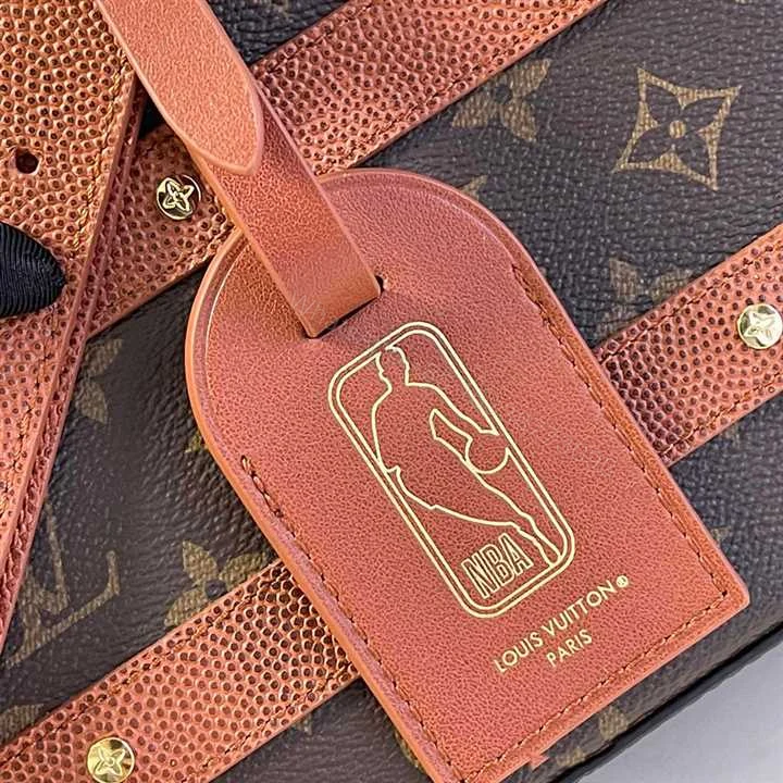 View 3 of LOUIS VUITTON X NBA HANDLE TRUNK MONOGRAM COATED CANVAS TEXTILE LINING IN BROWN M45785