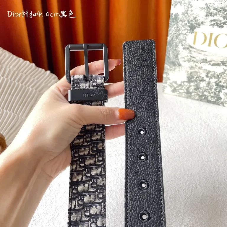 View 5 of Monochrome Jacquard Belt with Luxe Hardware