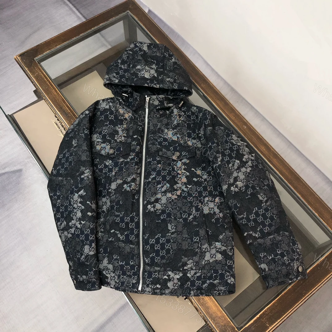 Gucci高仿迷彩印花外套男款連帽拉鍊街頭風格 — view 1