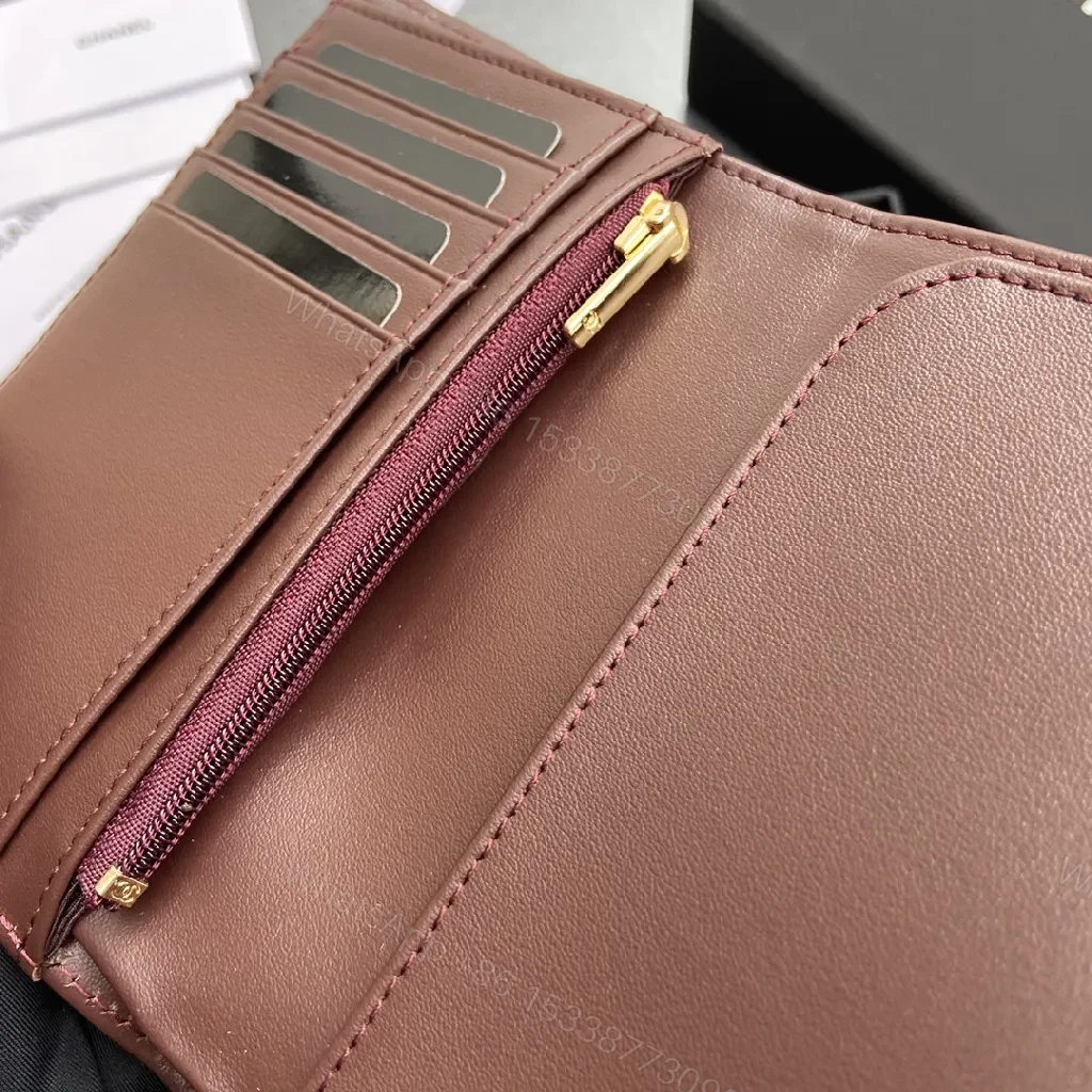 View 6 of Quilted Luxe Wallet in Black with Gold Accent