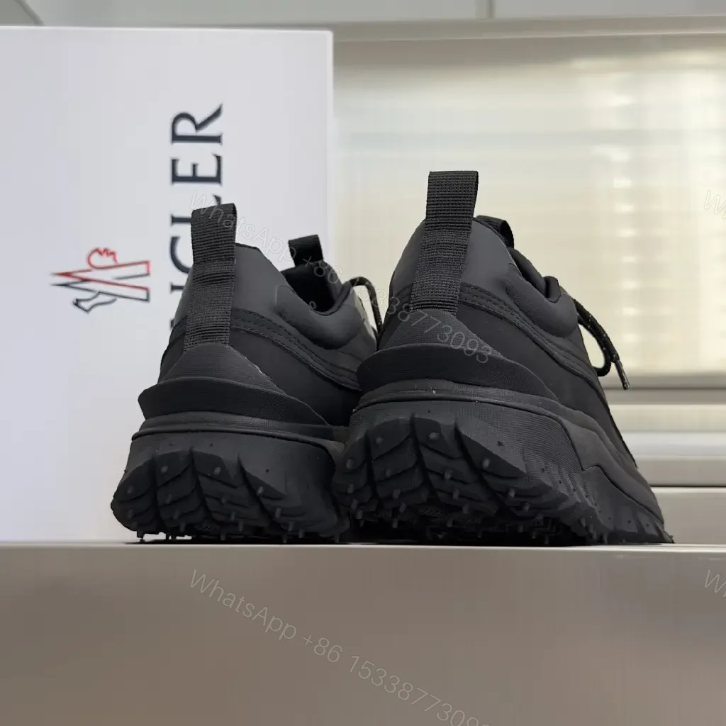 View 7 of Structured Black Utility Sneaker: Rugged Luxury, All-Day Comfort