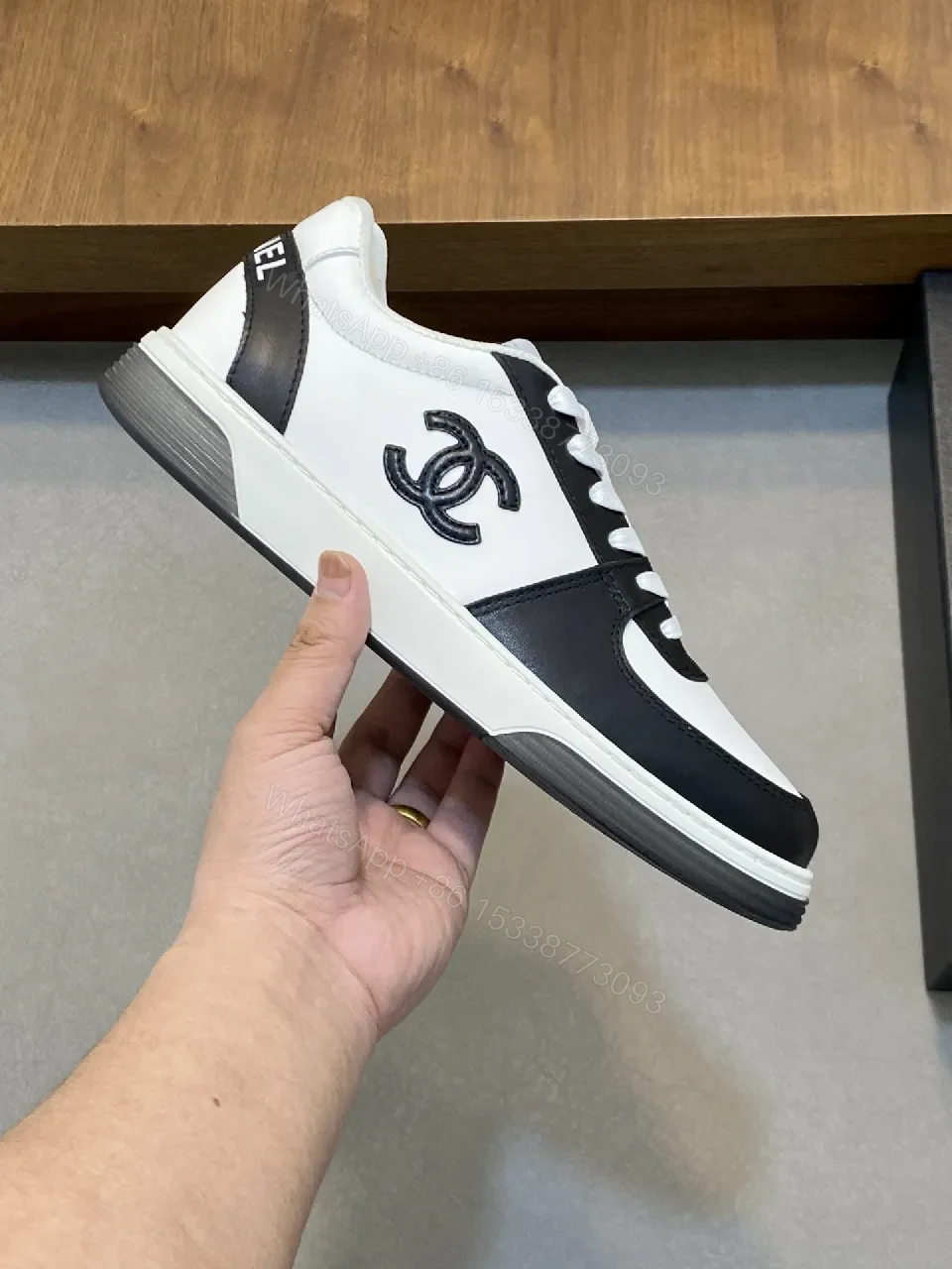 View 9 of Monochrome Luxe Low-Top Sneakers: Signature Comfort