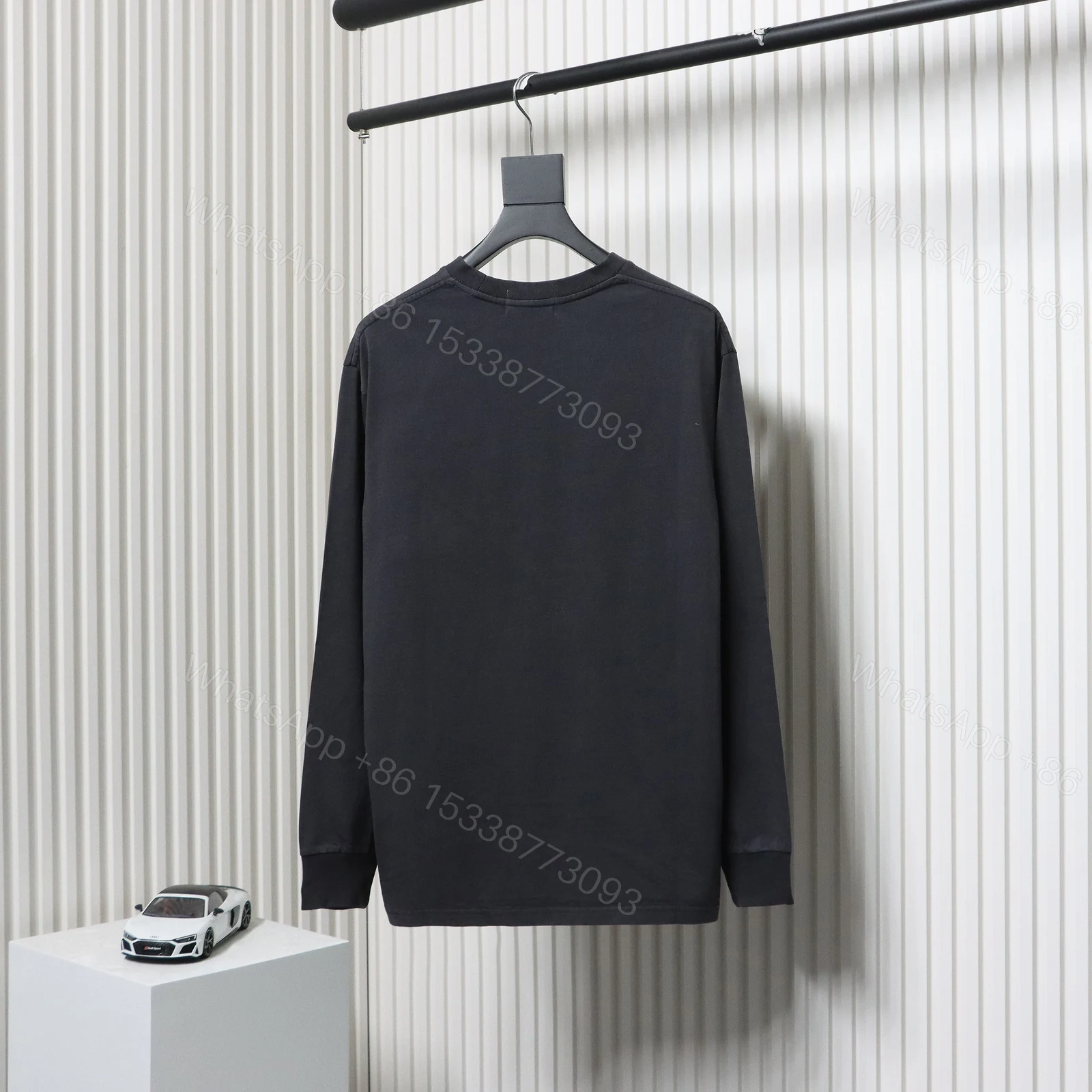 View 2 of BAPE Ape Head Small Logo Embroidered Sleeves Black