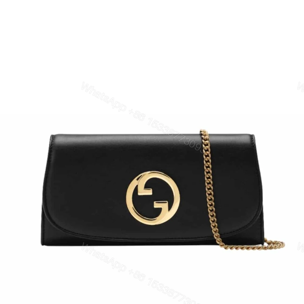 Gucci Blondie Continental Chain Wallet Black 21Cm 725215 UXX0G 1000 — view 1