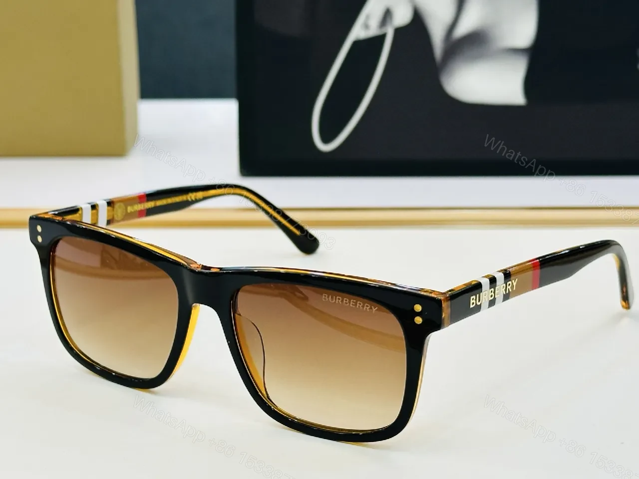 View 4 of Statement Sunglasses: Black Acetate, Gradient Lenses, Designer-Inspired Details