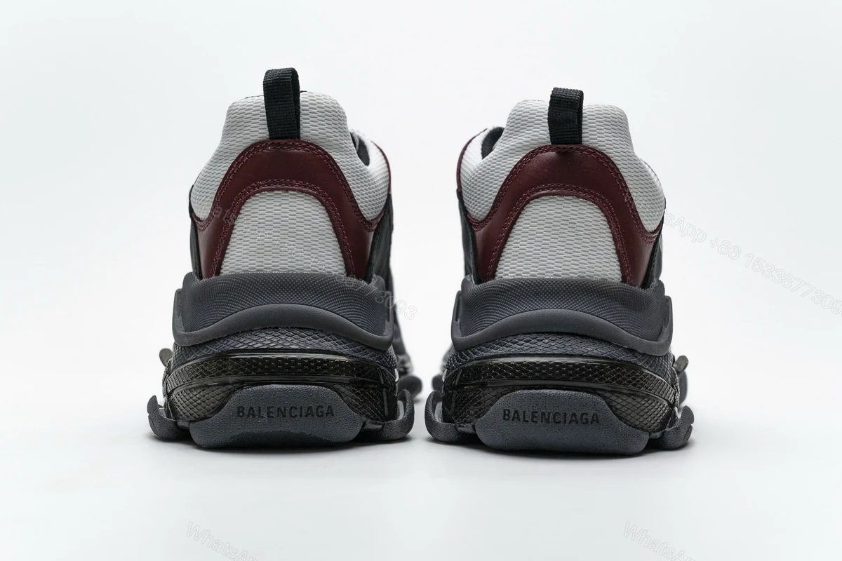 View 5 of Balenciaga NEW Triple S Black Brown Red 541624 W09O1 2268