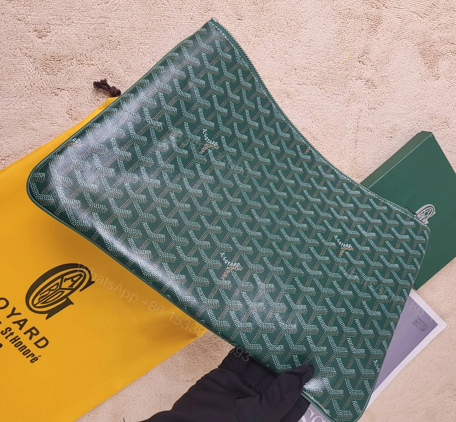 View 2 of GOYARD S?NAT MM POUCH GREEN 36CM SENAT2MGMTY09CL09P